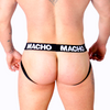 MACHO - MX25NC JOCK CUERO NEGRO S