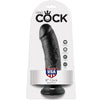 KING COCK - 8 PENE NEGRO 20.3 CM