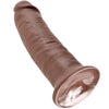 KING COCK - 10 PENE MARRON 25.4 CM