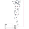 PASSION - WOMAN BS020 BODYSTOCKING BLANCO TALLA UNICA