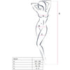 PASSION - WOMAN BS024 BODYSTOCKING BLANCO TALLA UNICA