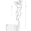 PASSION - WOMAN BS025 BODYSTOCKING ESTILO VESTIDO NEGRO TALLA UNICA