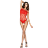 PASSION - WOMAN BS035 BODYSTOCKING ROJO TALLA UNICA