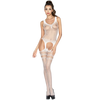 PASSION - WOMAN BS038 BODYSTOCKING BLANCO TALLA UNICA