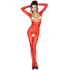 PASSION - WOMAN BS031 BODYSTOCKING ROJO TALLA UNICA