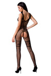 PASSION - WOMAN BS069 BODYSTOCKING NEGRO TALLA UNICA