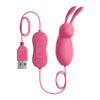 OMG - CUTE RABBIT VIBRADOR POTENTE ROSA USB