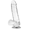 X RAY - CLEAR DILDO REALISTA TRANSPARENTE 18.5 CM -O- 3.8 CM