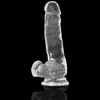 X RAY - CLEAR DILDO REALISTA TRANSPARENTE 18.5 CM -O- 3.8 CM