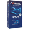 CONTROL - DUO NATURA 2-1 PRESERVATIVO + GEL 6 UDS