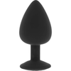 OHMAMA - PLUG ANAL SILICONA DIAMOND TALLA M 8 CM