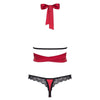 OBSESSIVE - SENSUELIA SET DOS PIEZAS ROJO XXL